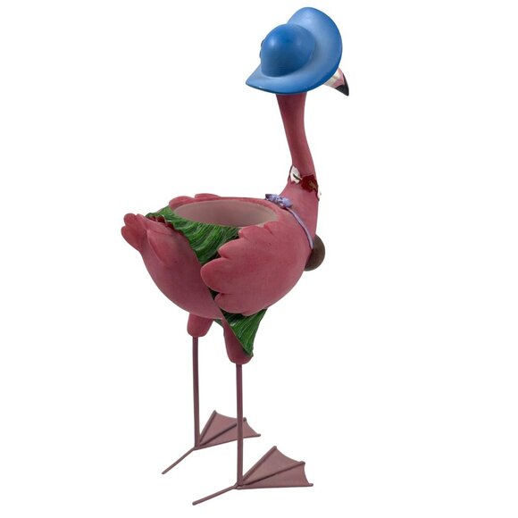 Tropical Pink Flamingo Family Flock Set 3 Tea Votive Candle Holders Beach Ocean - Picture 12 of 15